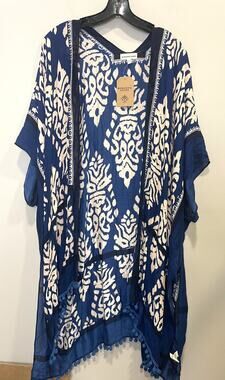 NWT Romantic Gypsy Printed Open-Front Kimono Damask Women's Sz Small